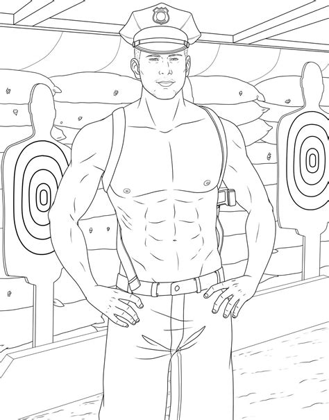 Men In Uniform Adult Coloring Book Book By M G Anthony Official