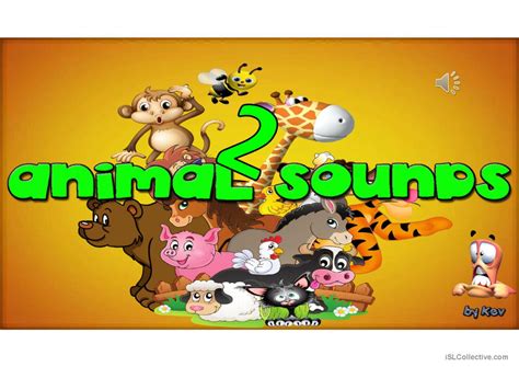 Animal Sounds Part 2 English Esl Powerpoints