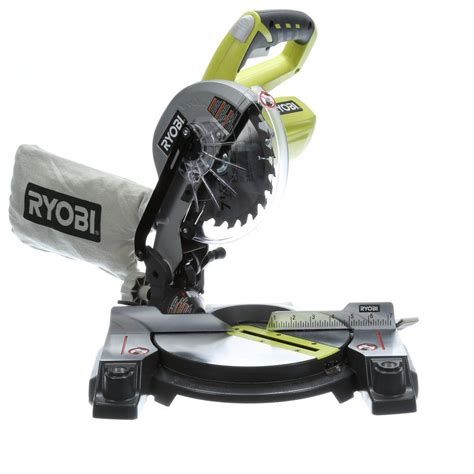 Ryobi 18 Volt One 7 14 In Miter Saw Tool Only P551 The Home Depot