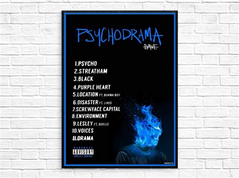 Psychodrama Dave Music Album Cover Rap Album Covers I