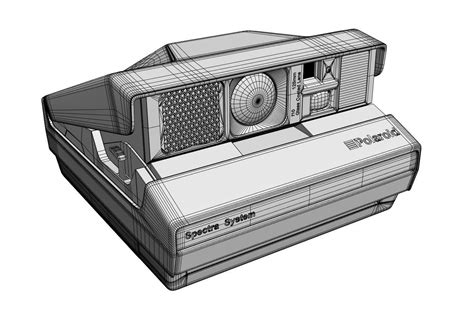 An Old Polaroid Camera 3d Model Cgtrader
