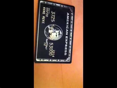 All major credit cards accepted including amex must call to complete the payment (amex is %6), all prices reflect a 2.99% cash discount, an additional 2.99% will be added for all credit card payments. Fake American Express Centurion Card (Replica) - YouTube