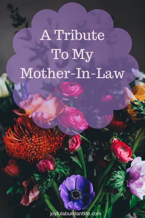 A Tribute To My Mother In Law Joyful Abundant Life