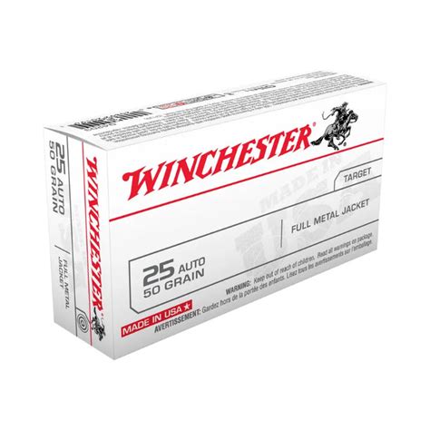Winchester 25 Auto 50gr Fmj 50pk Extreme Outdoor Sports