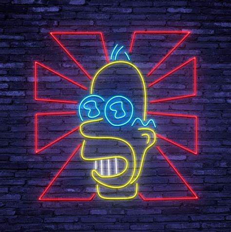 Bart Simpson Neon Sign T For Him Or Her Personalized Etsy