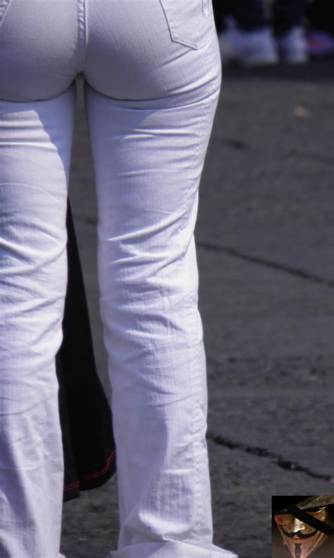 Hot Candid Ass In White Pants
