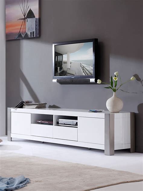Tv stands & media consoles. White Composer TV Stand - Gilt Home B Modern | Tv stand ...