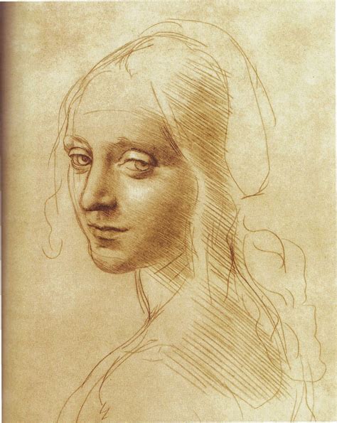 графика Da Vinci Drawings Portrait Drawing Silverpoint
