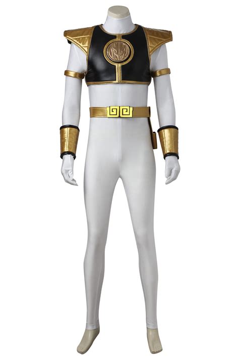 Mighty Morphin Power Rangers White Tommy Cosplay Costume Cosreplay