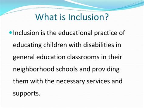 Ppt The Academic And Social Benefits Of Inclusion Powerpoint