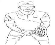 Coloriage Tennis Imprimer Dessin Tennis
