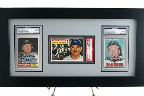 Graded Sports Card Frame For 2 Psa Vertical Cards And 1 Psa