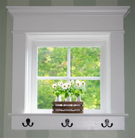 This trim style is thin and comes in simple colors, which are often matched. DIY Window Trim | Heart Filled Spaces | Interior window ...