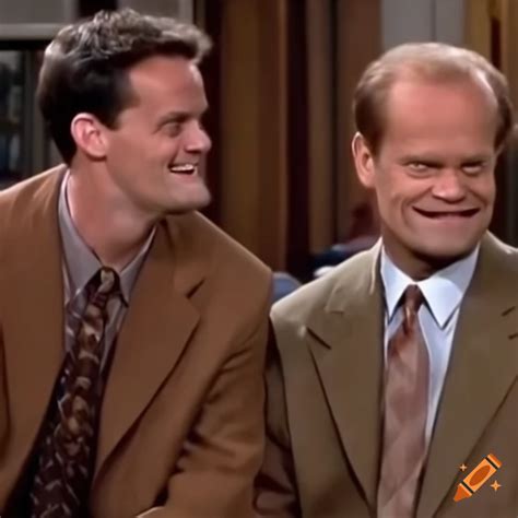 Frasier Crane And Chandler Bing Laughing Together