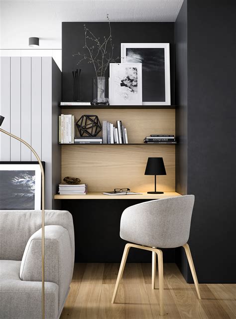 Minimalist Small Home Office Layout If You Like The Look Of A Simple