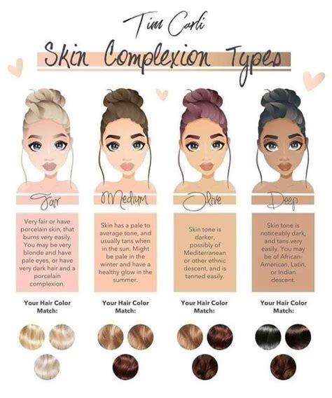 10 Warm Skin Tone Hair Color Chart Fashionblog