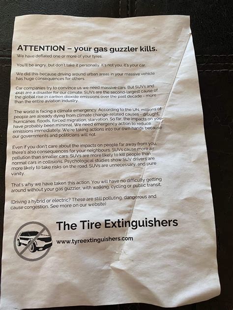 Edmonton Mom Angry After Environmentalists Deflate Her Suv Tires Citynews Edmonton
