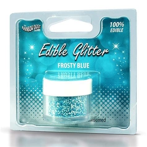 Rd Edible Glitter Frosty Blue 5g Rainbow Dust Edible Shapes En