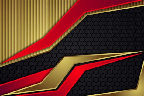 Red Gold Black Hexagon Background Graphic By Nooryshopper · Creative