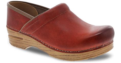 Enjoy comfort and support when you need it most with shoes from dansko. Dansko Professional Burnished Leather Clogs in Coral ...