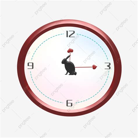 Red Clock Cartoon Illustration Clock Illustration Clock Png Dial