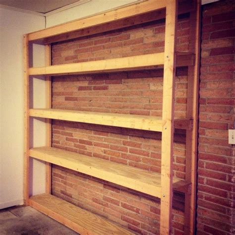 Wall Mounted Garage Shelving Ideas Diy Projects For Men Garage