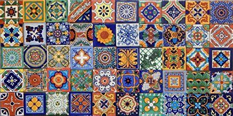 50 Hand Painted Talavera Mexican Tiles 4x4 Spanish Mediterranean