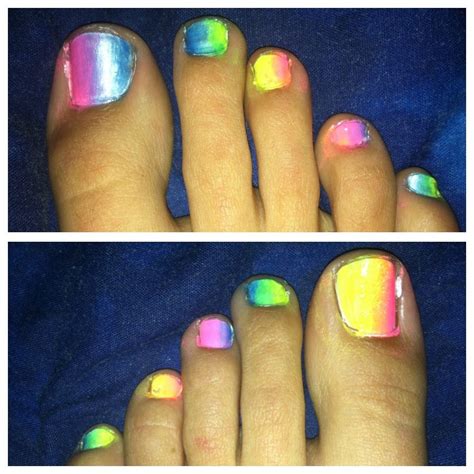 rainbow toe nails toe nails rainbow toe nails toenail polish
