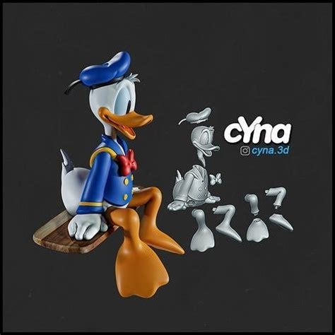 Donald Duck 3d Model 3d Printable Cgtrader