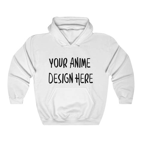 Your Anime Design Here Anime Hoodie Custom Anime Design Many Colors