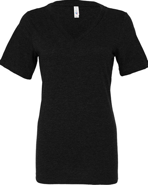 Bella Canvas Ladies Relaxed Jersey V Neck T Shirt Alphabroder Canada