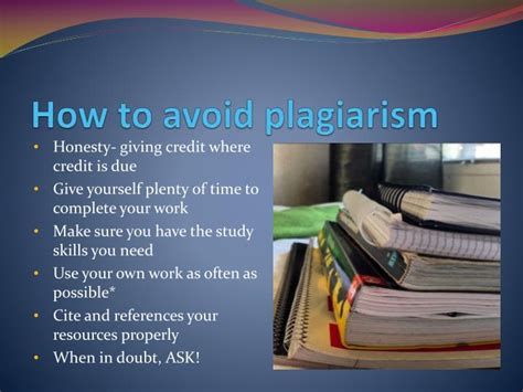 Knowing how to avoid plagiarism is as important as being ready to deal with it once it's been spotted in your paper. PPT - Plagiarism and Referencing PowerPoint Presentation ...