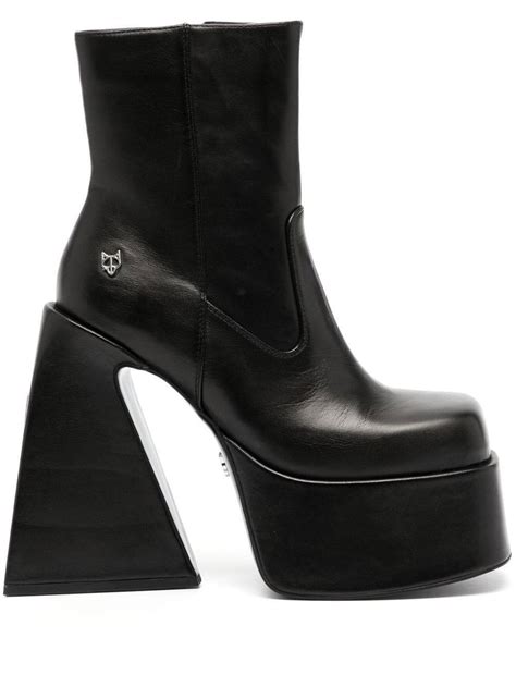 Naked Wolfe Jane Leather Platform Boots In Black Lyst