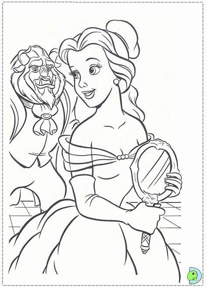 Beast Beauty Coloring Pages Colouring Disney Dinokids
