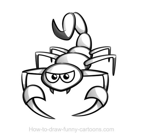 Grab your pencil and paper and follow along as i guide you through these step by step drawing instructions. Scorpion Drawing | Free download on ClipArtMag