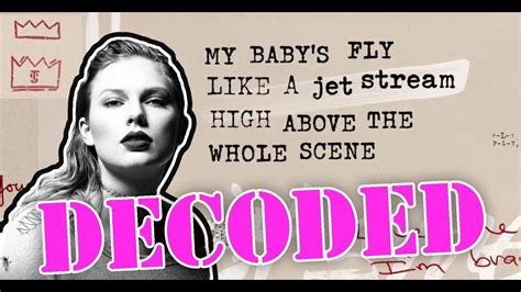 Taylor Swift Call It What You Want Lyric Video Decoded Youtube