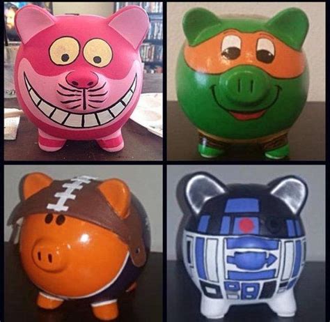 Custom Ceramic Piggy Bank Comes In Large Medium Or Small Virtually