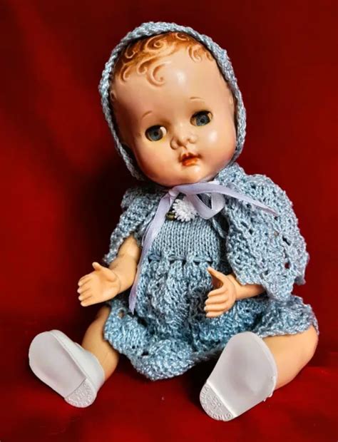 10and 1950s Pedigree Delight Baby Doll Hard Plastic Very Good Condition