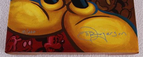 Tim Rogerson 13 X 75 All About A Mouse Mickey Mouse Signed Limited