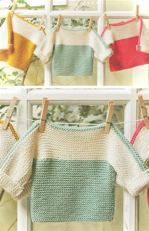 French Macaroon Baby Sweater Free Knitting Pattern Weave Crochet