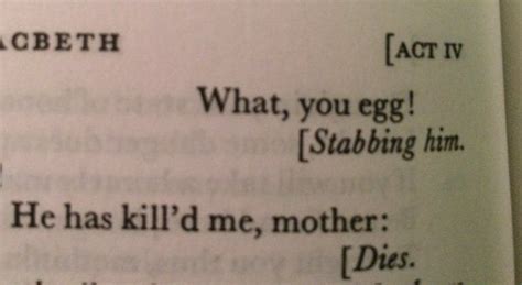 Shakespeare geek, the original shakespeare blog. First Murderer, What, you egg! Stabbing him - William ...