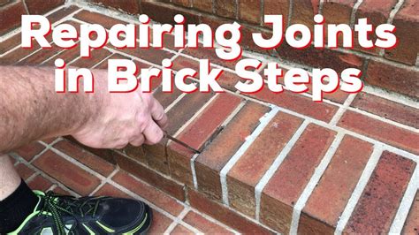 Repairing Mortar Joints In Brick Steps How To Diy Easy Youtube
