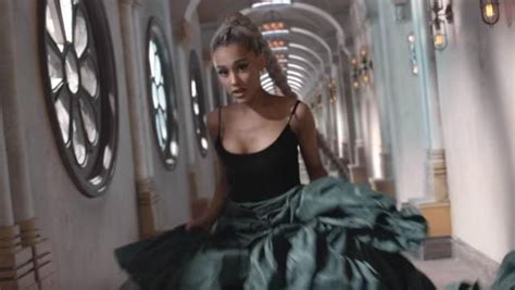The Gown Of Ariana Grande In Her Video Clip No Tears Left To Cry Spotern