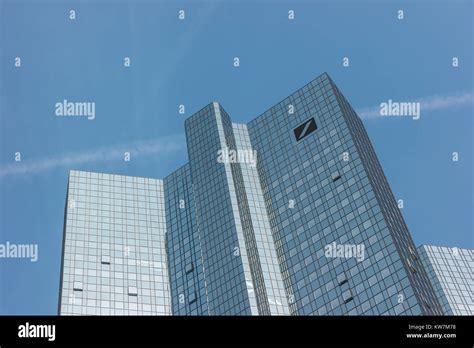 Deutsche Bank Headquarter Building In The City Of Frankfurt Main Stock