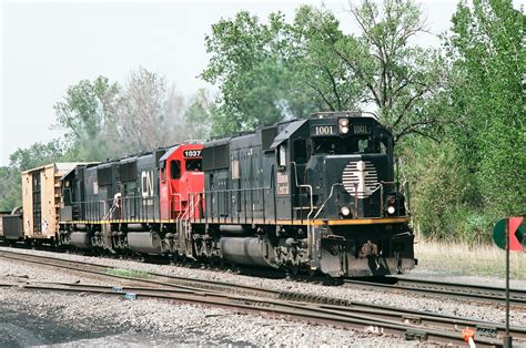 Cn Gary In A Trio Of Cn Sd70s Lead A Westbound Freight Flickr