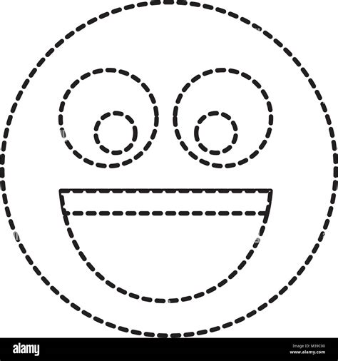 Emoji Emoticon Smiley Vector Set Banque Dimages Noir Et Blanc Alamy