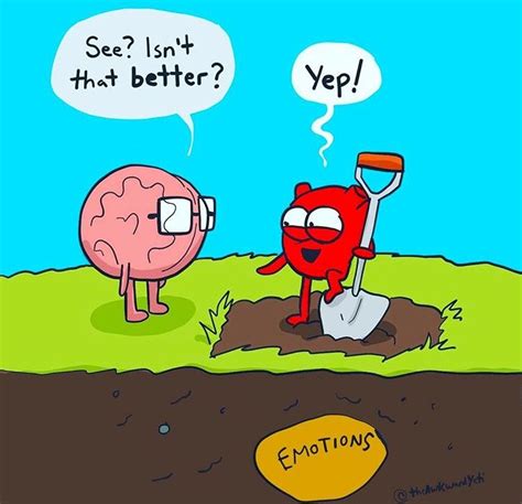 🙃☹️🙃 cute comics funny comics heart vs mind funny cartoons funny memes heart and brain