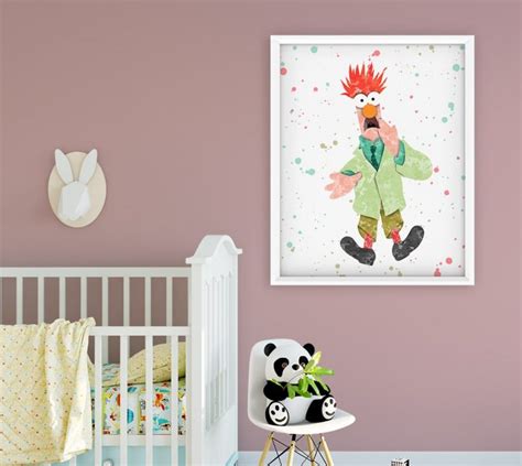 Beaker Muppet Nursery Wall Decor Digital Baby Poster Printooshop