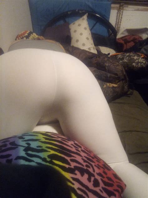 Wife Bent Over In See Through Yoga Pants White Panties 11 Pics