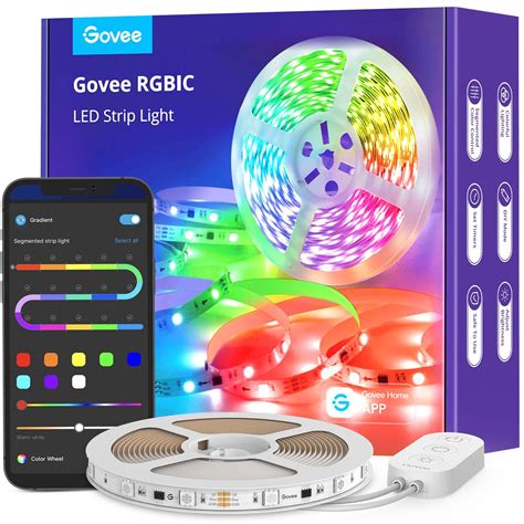 Buy GoveeLED Strip Lights RGBIC, 16.4ft Bluetooth Color Changing LED